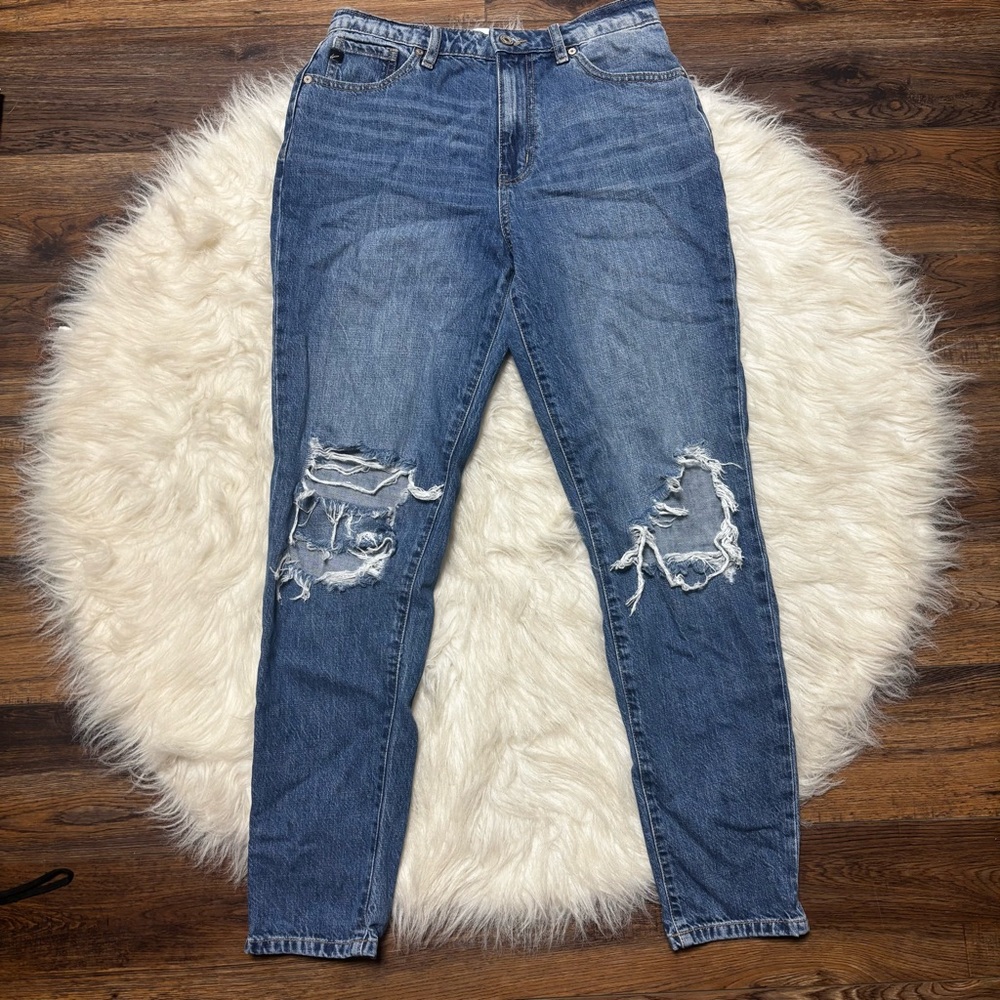 KanCan Distressed Blue Skinny Jeans size 7/27